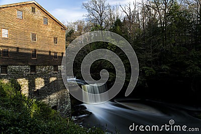 Lantermanâ€™s Mill Falls - Youngstown, Ohio Stock Photo